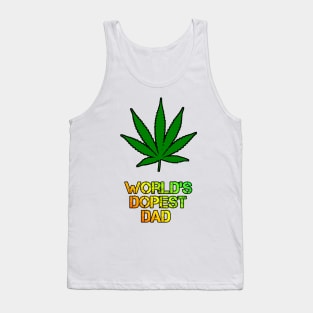 WORLD'S DOPEST DAD (black) Design Tank Top